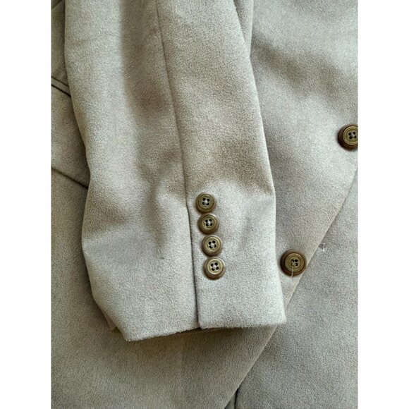 GIORGIO MORESCHI London New York Men's Taupe Faux Suede Blazer Jacket Size 46R - Picture 3 of 9